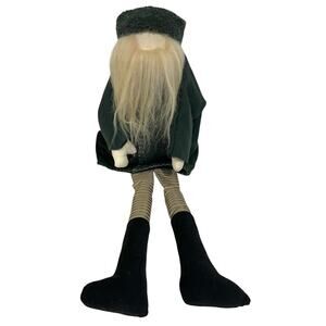 Vintage Woof & Poof Musical Santa Plush Doll Long Legs "Deck The Halls" 25" 1999